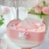 Cute Lift Tissue Box Rectangular Plastic Free Adjustable Lift Lifting Tissue Box for Bedroom Living Room