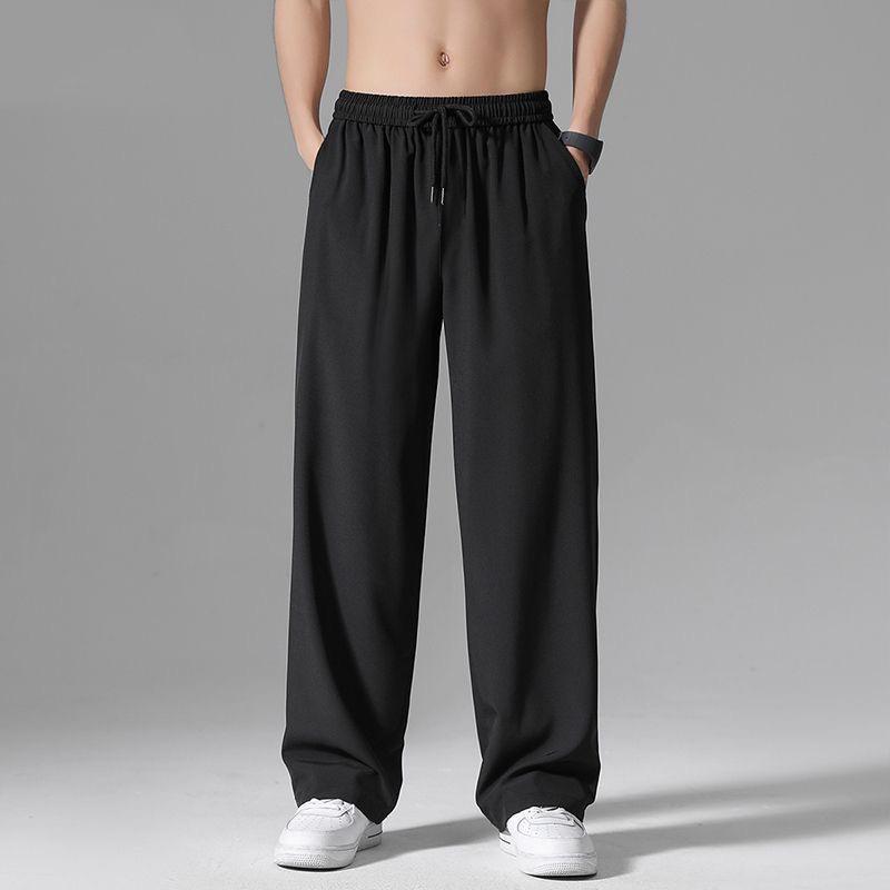 Ice Silk Quick-Dry Men's Straight Leg Summer Sports Pants