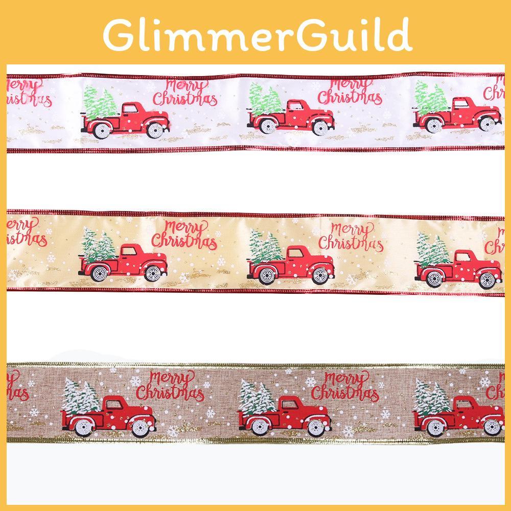 Festliches 2 Meter Goldglitzer Weihnachtsbaum- und Auto-Band Perfekt für Weihnachtsdekorationen und Geschenke