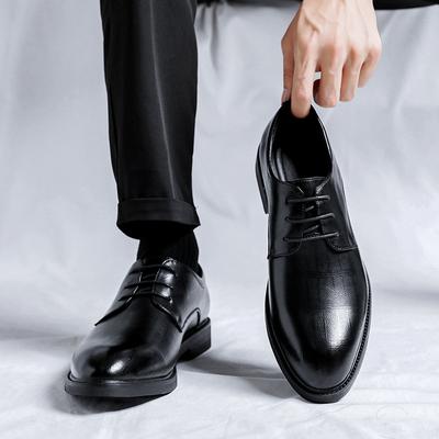 Herren Frühling und Herbst Britisch Lässig Business Formell Lederschuhe Freizeitschuhe Anzug Herrenschuhe Erhöhende Einzelne Schuhe Schuhe