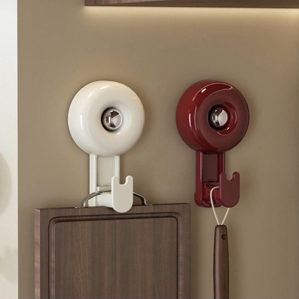 Punch-Free Storage Holder for Coat Towel Reusable No-Punch Hangers Universal Hook  Bathroom Kitchen