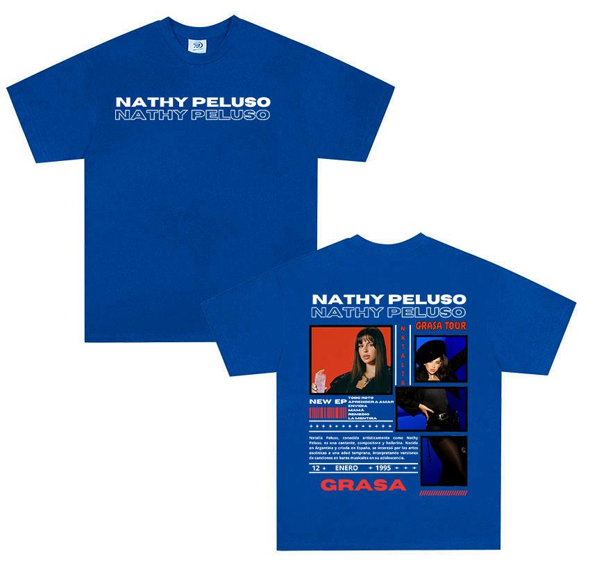 Singer Nathy Peluso Tour Album 2025 Graphic T Shirts Men Women Hip Hop Harajuku Fashion Cotton Short Sleeve T-shirt Streetwear