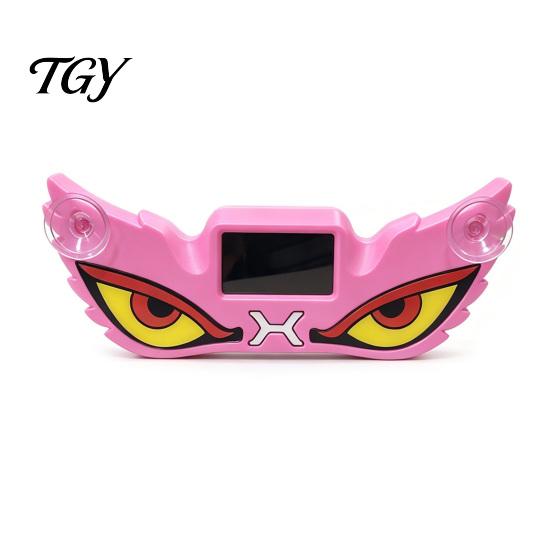 Wireless Warning Lamps Demon Eye Car Window Light with Suction Cup, Solar Rechargeable Devil Interior Atmosphere Lamp Lamp, LED Windshield for