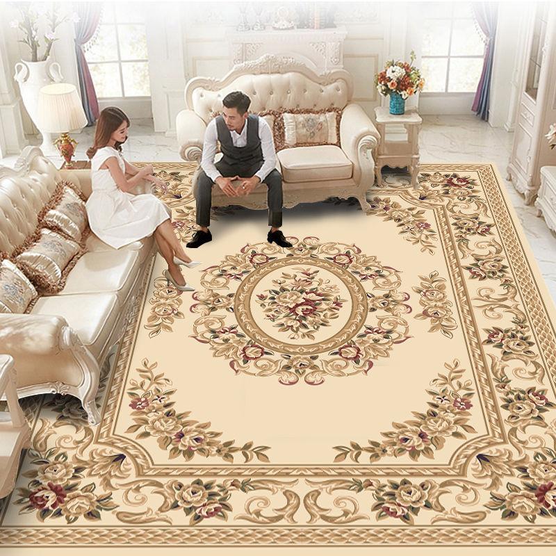 European Style Short Pile Carpets for Living Room Decortion Rugs for Bedroom Decor Carpet Home Washable Rug Floor Mats for Home