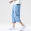 Summer Casual Linen Short Pants Cotton Straight Mens Lightweight Shorts Large Solid Color Gym Fifth Beach Short Pants