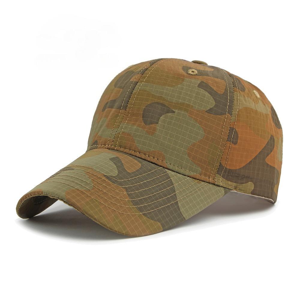 New Summer Camouflage Baseball Cap Outdoor Hiking Quick Dry Sun Hat Vintage American Style Unisex Dad Hat