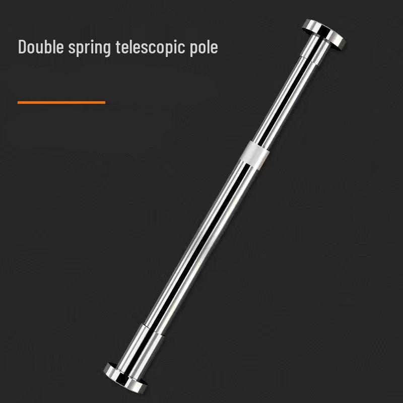 Teleskopowy Drążek na Zasłonę Prysznicową i do Szafy ze Stali Nierdzewnej do Łazienki