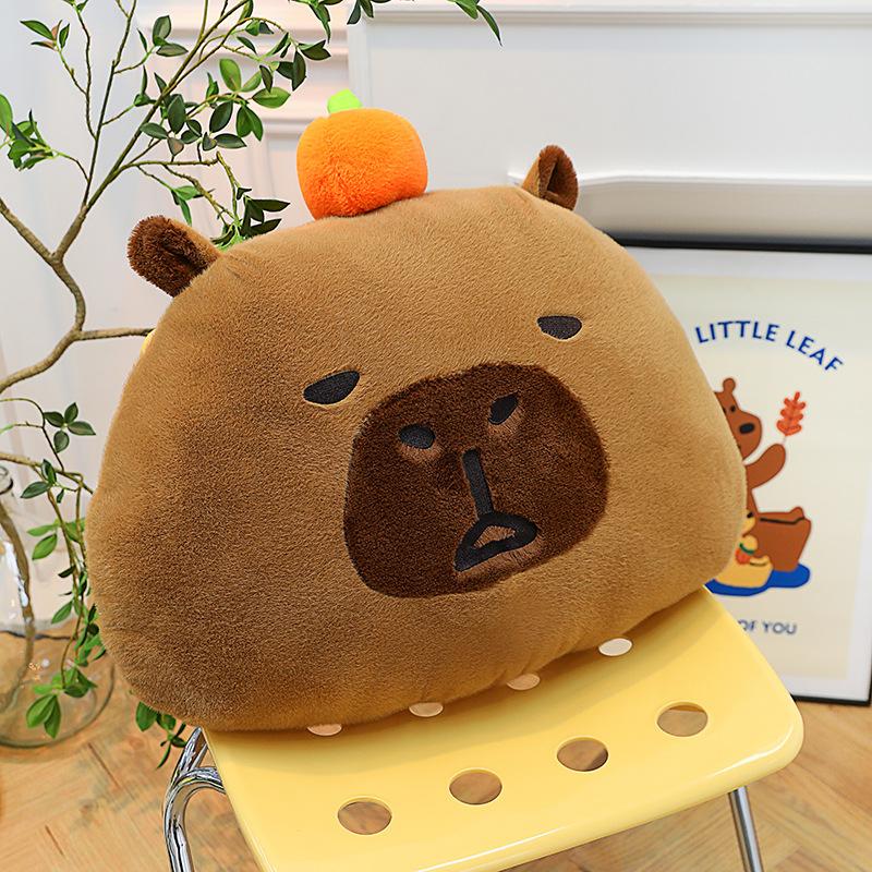 

Kapi pulls plush toys large throw pillows, living room backrest waist rest, Internet celebrities, water guinea pigs, birthday gifts for girlfriends Small-45 * 35cm