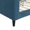 Vidaxl Sofa with Sleeping Function, Blue, 90X200 Cm, Upholstered In Velvet