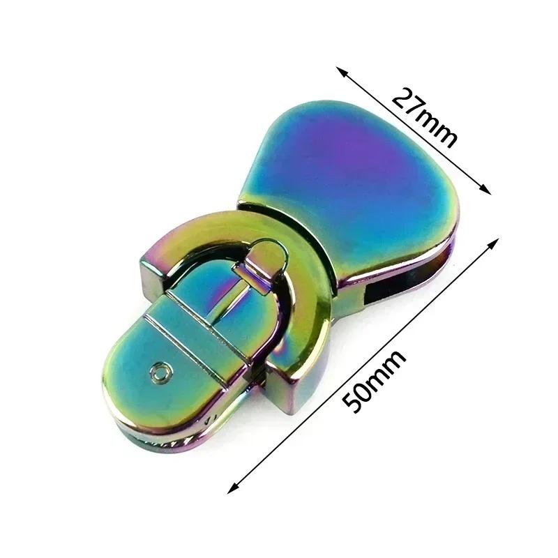 Meetee 2/5/8 Bucăți Cataramă Metalică Colorată cu Blocare pentru Geantă de Mână Portofel Cutie de Monede Cataramă Padlock Decorativ Accesorii Hardware Înlocuibile pentru Genți