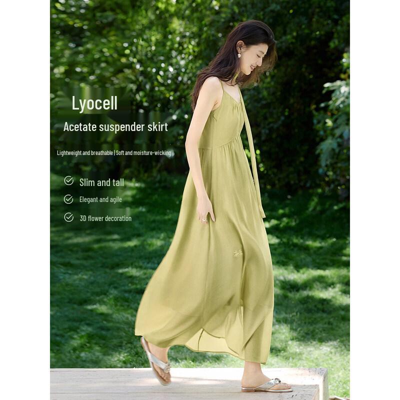 XWI Lyocell V-Neck Camisole Midi Dress
