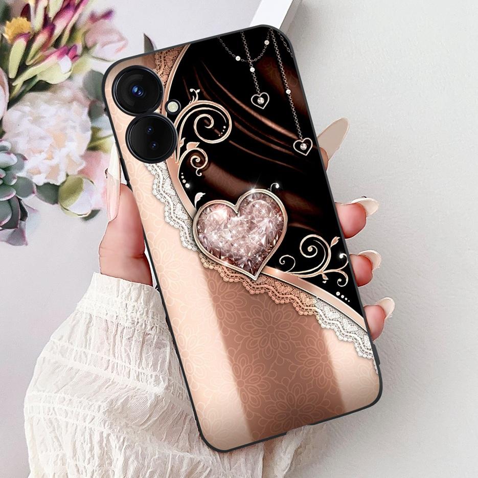 For Tecno Spark 9 Pro Case Spark9 Pro KH7n New Luxury Painted Cover Soft Silicone Phone Case For Tecno Spark 9T Spark9T KH6 Bags
