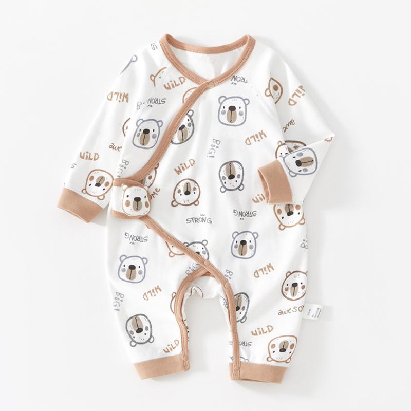 Newborn Baby Onesies: Spring & Autumn Pure Cotton Underwear for 0-3 Months