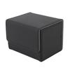 Trading Card Storage Box Magnetic Closure PU Leather Card Storage Case Holds 120 Single Sleeved Cards for Game Sport