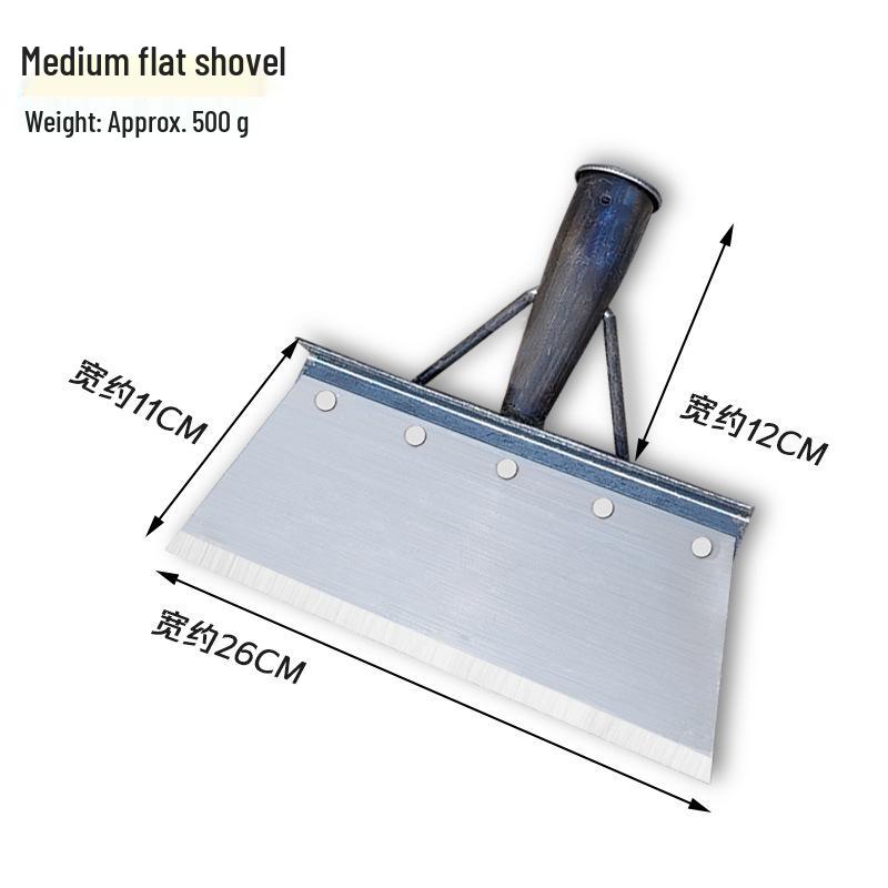 Manganese Steel Multi-Purpose Shovel: Ideal for Manure, Ice, and Snow Removal in Agriculture and Breeding.