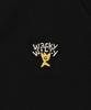 Wacky Willy Kiki Logo V-Neck Cardigan Black