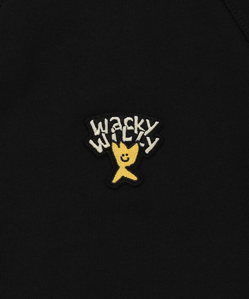 Wacky Willy Kiki Logo V-Neck Cardigan Black