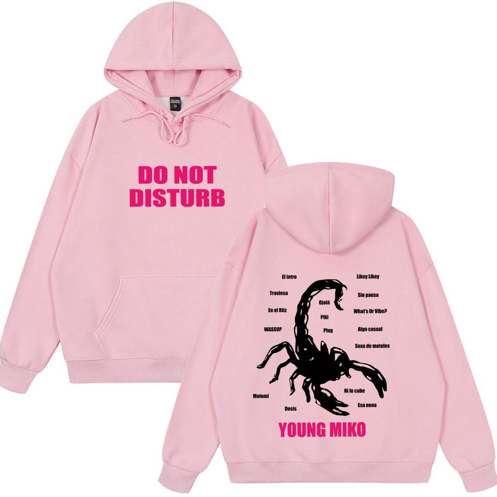 Singer Young Miko Do Not Disturb Album Tour 2026 Hoodie Unisex Fashion Hip Hop Pullover Long-sleeved Loose Casual Sweatshirts