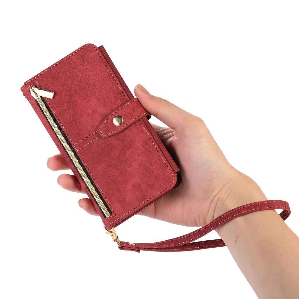 Lanyard Zipper Wallet Leather Case For Xiaomi Redmi Note 11 11s10s Pro 9 9C 12T 11T 10T Pro POCO X3 NFC Cover 9 Cards Holder