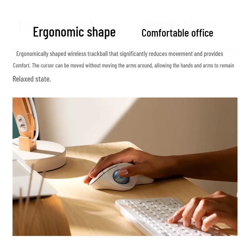 

Logitech ERGO M575 Wireless Ergonomic Trackball Mouse Small Hand ( 10.5 cm)