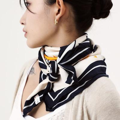 ONSZ Botanical Cotton Split Silk Scarf