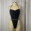 Tooxika Black Chain Design Swimsuit