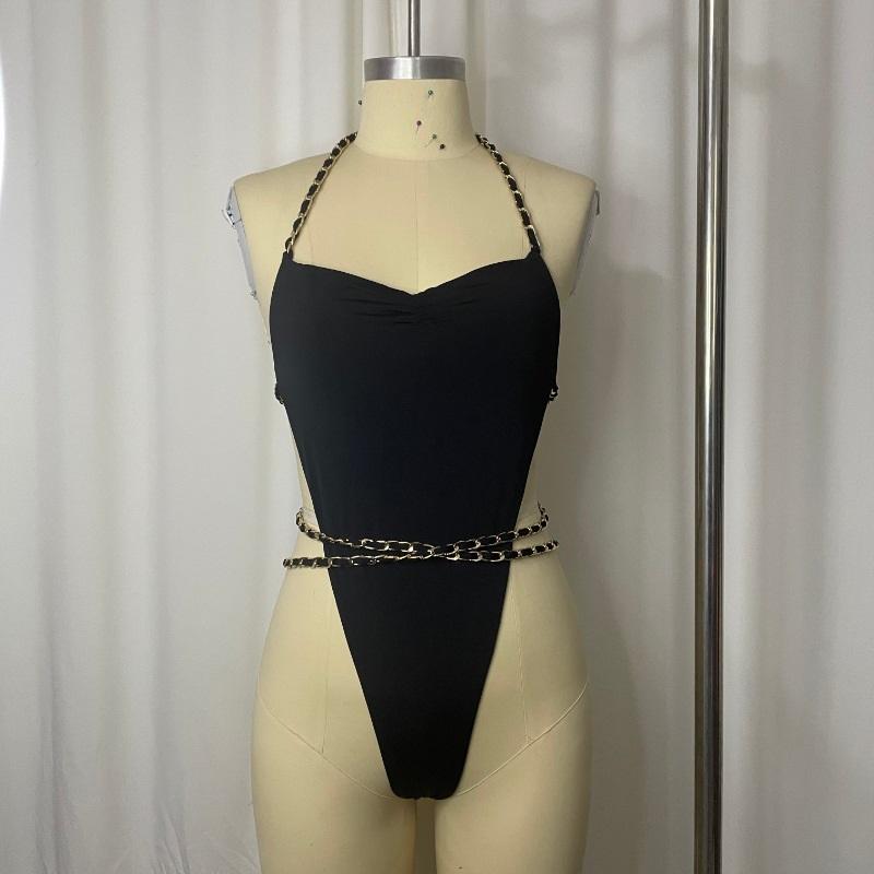 Tooxika Black Chain Design Swimsuit
