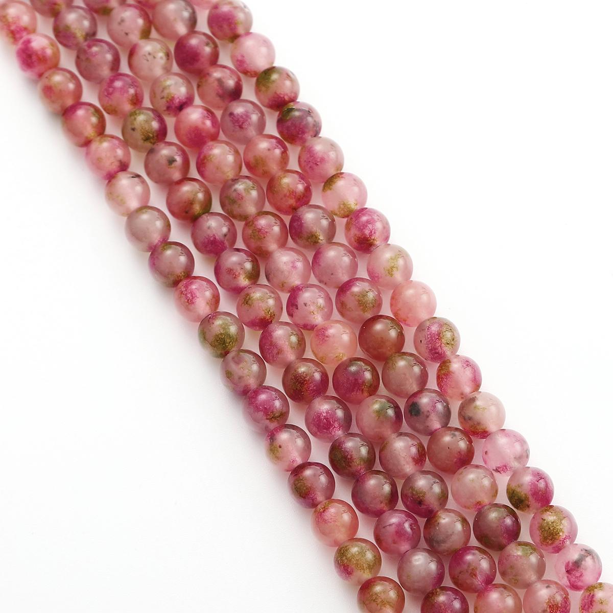 

6-10 мм 35-60 шт. натуральный арбуз кристалл сливы нефритовые бусины для DIY браслет ожерелье 8mm 45pcs