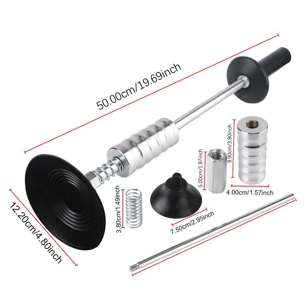 Hand Pull Rod For Car Dent Puller With Strong Suction Cup Rubber Dents Repair Bar Garage Tools Dent Removal Tools Auto Care Set