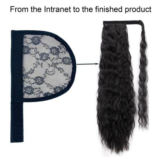 

5 шт. сетка для парика-хвоста, регулируемый ремешок на липучке, женский/девичий парик-хвост, наращивание волос плетением, кружевная сетка с цветочным узором, аксессуары для волос коричневый