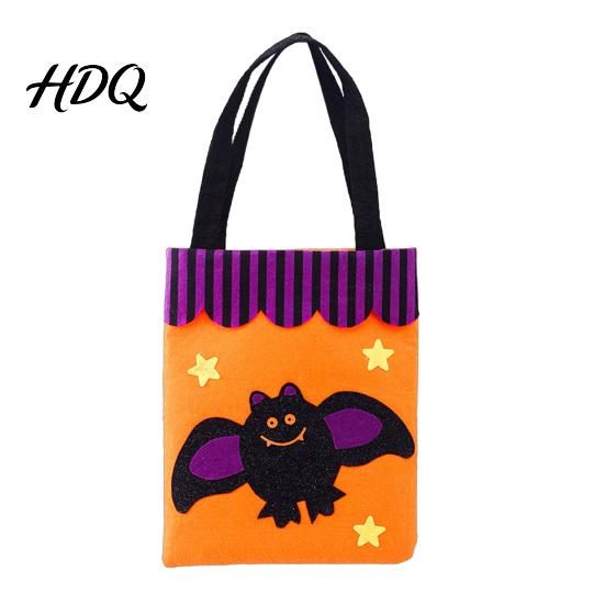 Non-woven Halloween Totes Candy Bag Cute Pumpkin Ghost Tote for Kids Spooky Festive Party Favor Cartoon Pattern Treat Bag Party Trick or Bags