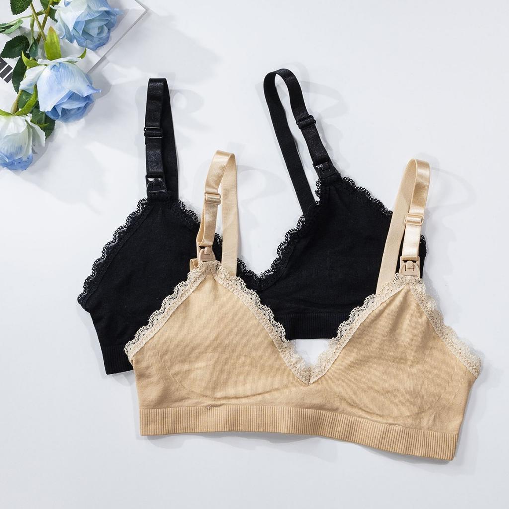 Lace Trim Nursing Maternity Bra