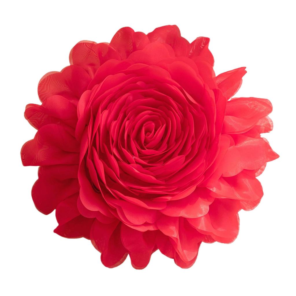 3D Rose Flower Decorative Cushions Pillows Case Handmade for Sofa Bed Living Room Bay Window Wedding Gift