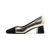 9-Color Matching Mary Jane Shoes Square Head Light Mouth Thick Heel Women's Single Shoes Commuter High Heels