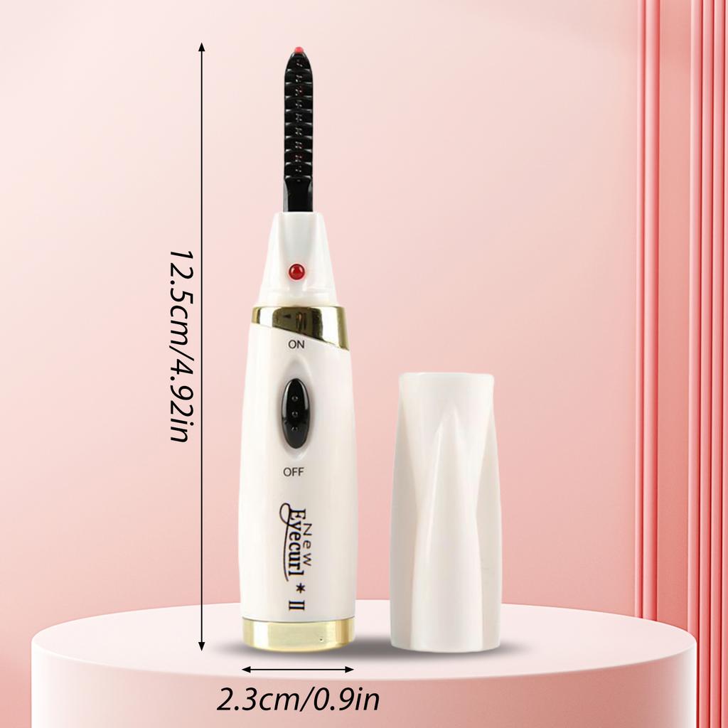 Heated Eyelash Curler for Women Mini Electric Eye Lash Curler for Natural Lashes False Eyelashes