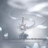 S925 Sterling Silver Snowflake Zircon Necklace - Fashionable Romantic Clavicle Chain 2025