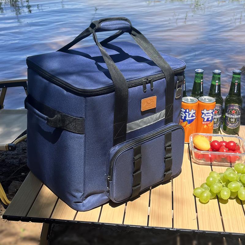 Borsa termica portatile in tessuto Oxford per asporto e impacchi di ghiaccio