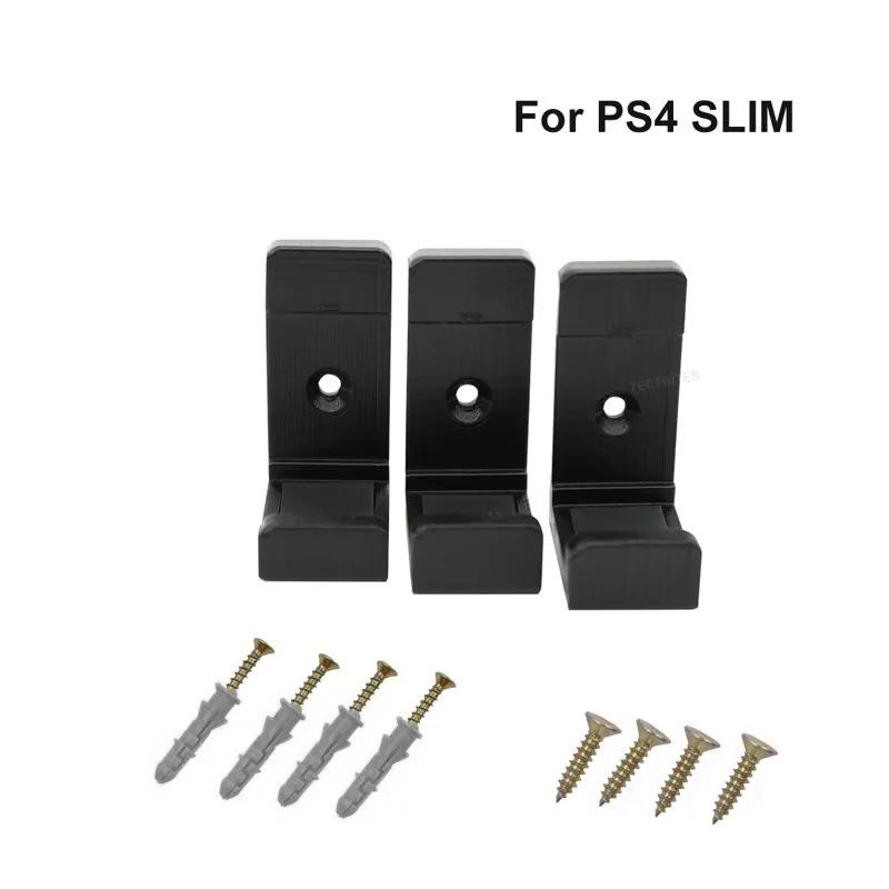 PS4 Konsol İçin Duvara Monte Tutucu PlayStation 4 İçin Braket Depolama Standı Ana Makine Rafı Kanca Tabanı PS4 Pro/Slim Aksesuarları