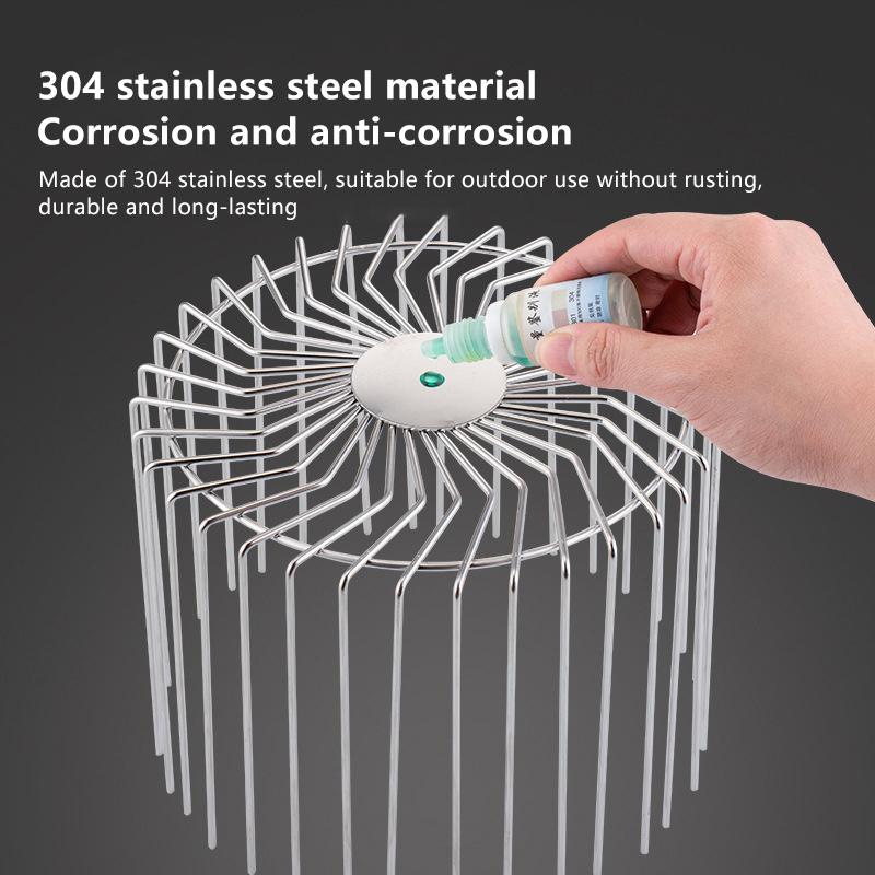 NEW Stainless Steel Roof Floor Drain Balcony Drainage Ditch Anti-Blocking Mesh Cover Garden Outdoor Rooftop Gutter Guard 1PC
