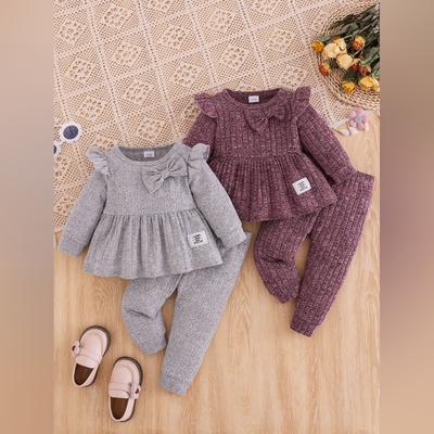 Kids' Long-Sleeve Top Set - Casual, Stylish & Versatile Children's Outfit