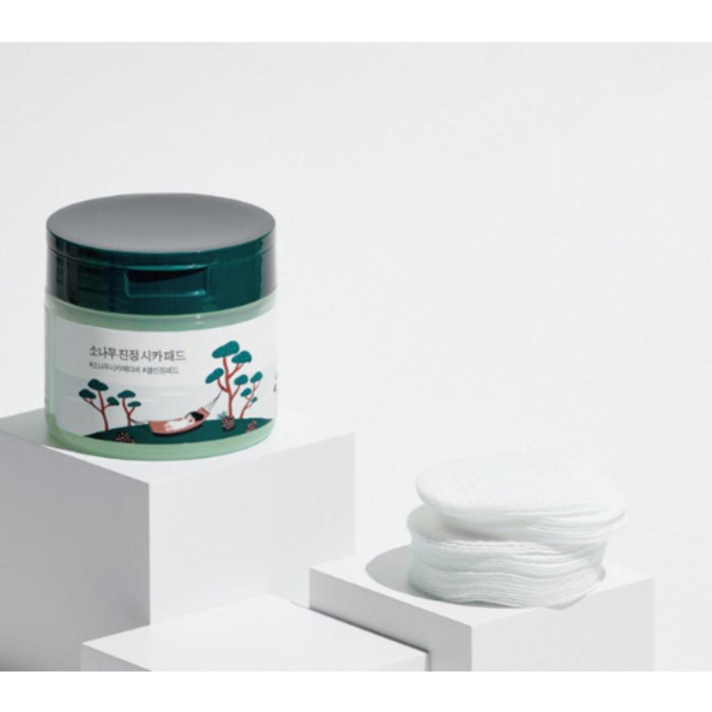 ROUND LAB Pine Calming Cica Pad Soothing Hydrating Toner Pads 50 Pads 195ml