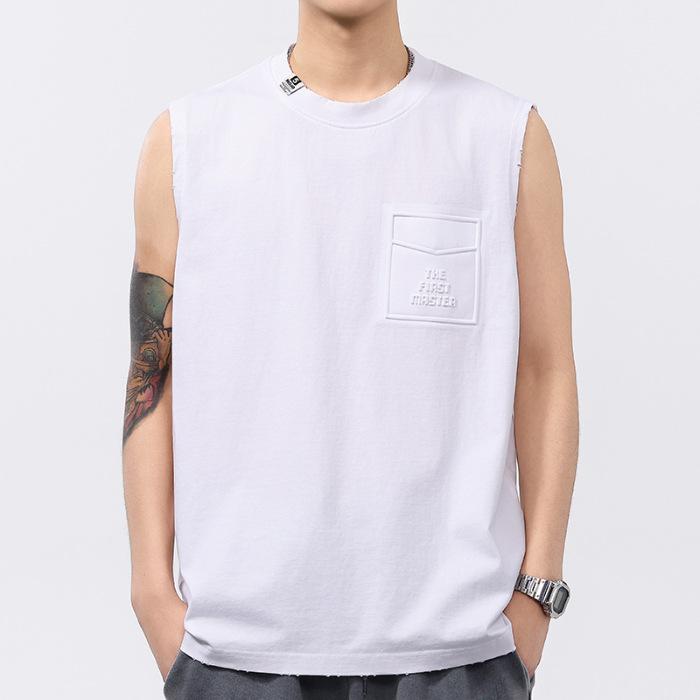 

Тонкая летняя майка из 100% хлопка, мужская, свободная, спортивная, повседневная, свитшот, футболка с круглым вырезом, с короткими рукавами 4XL белый