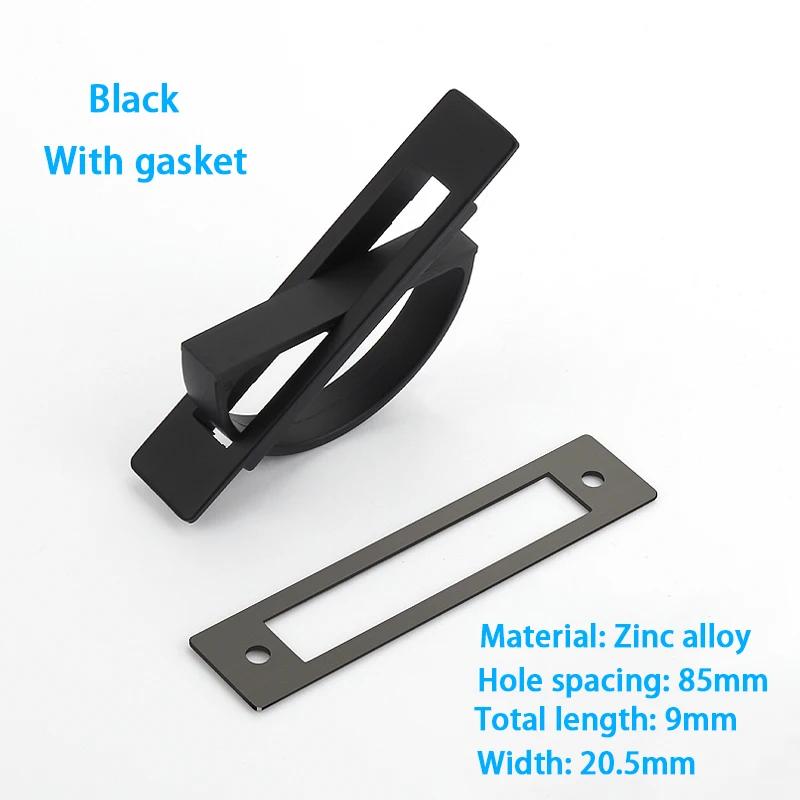 

Aluminum Alloy Invisible Concealed Handle Kitchen Door Concealed Buckle Furniture Hardware Tatami Handle Storage Cabinet Drawer 1Pcs