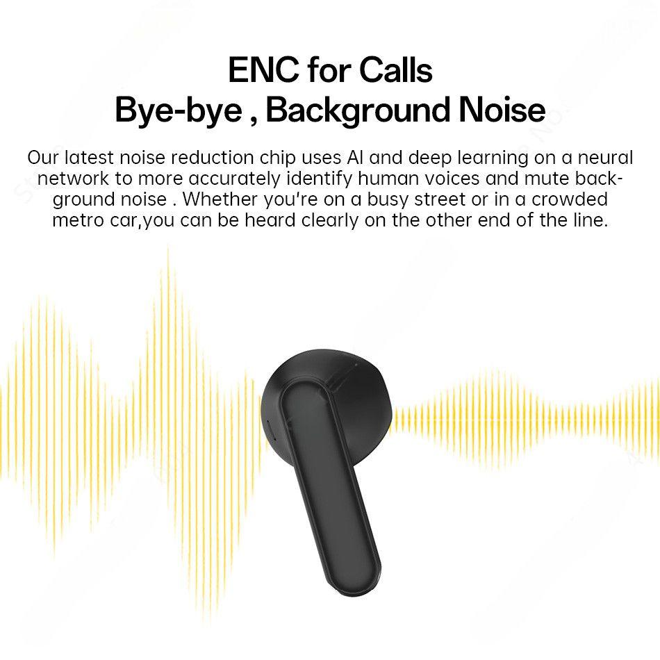 Słuchawki Realme Buds T01 Prawdziwie Bezprzewodowe Słuchawki Douszne Redukcja Szumów AI Słuchawki TWS Bluetooth 5.4 28 Godzin Pracy Baterii