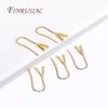 Trendy 18K Gold Plated Earring Hooks Ear Wire with Pinch Mounting DIY Crystal Earrings Making Supplies