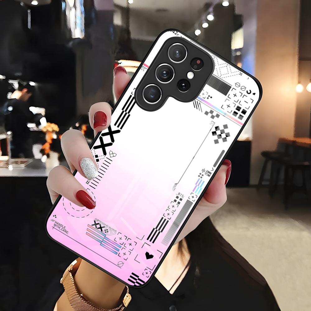 Printstream Patten Phone Case For Samsung S26 S25 Edge Ultra 24 23 22 21 Ultra Plus Fe A55 56 15 4G 5G Glass Cover