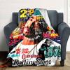 1pc 2Pac Hip-Hop Blanket Soft Lightweight All-Season Multi-Purpose Throw for Sofa, Bed, Office & Picnics, French Style with Iconic Album Art D88