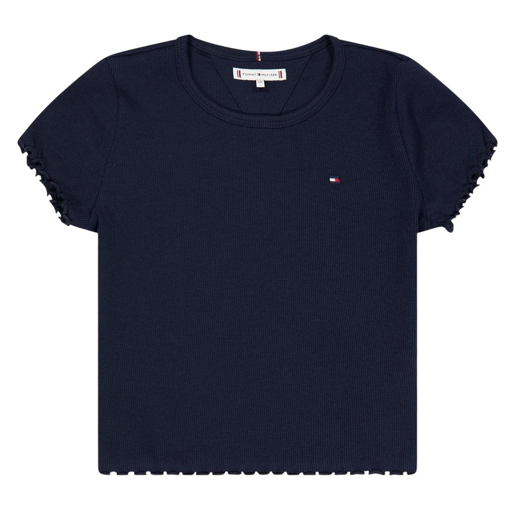 Tommy Hilfiger Childrens/Kids Essential Ribbed Short-Sleeved T-Shirt