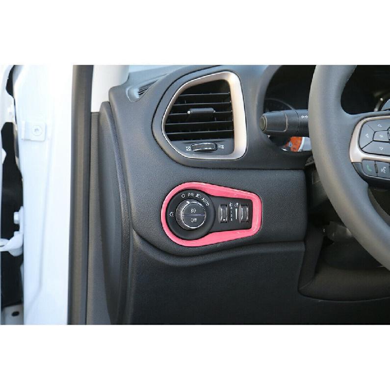 For Jeep Renegade 15-2023 Light Pink Driver's Side Dash Control Cover Trim