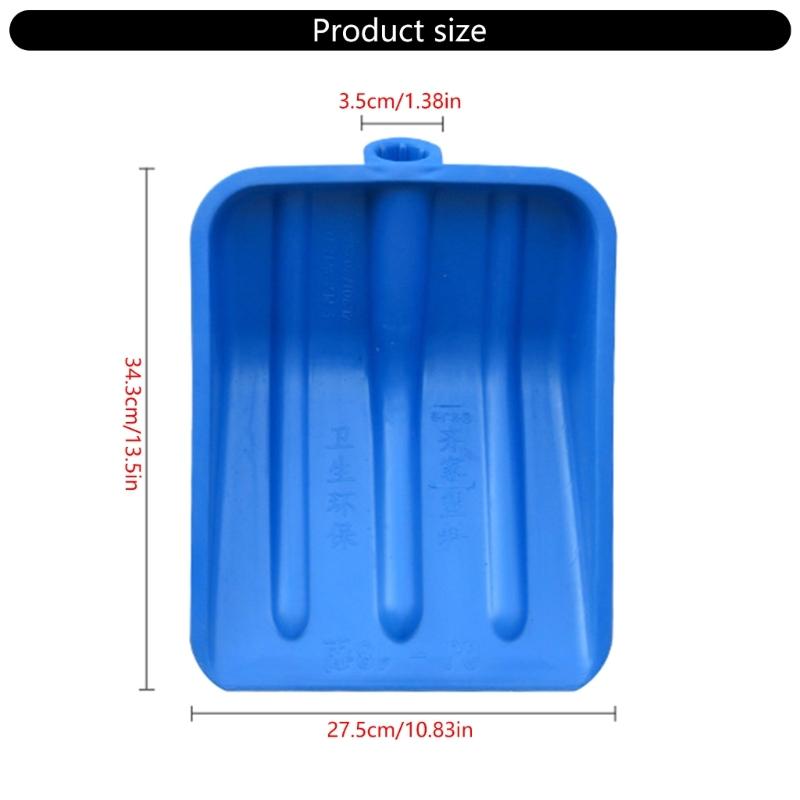 Ice Shovel Head Multipurpose Garden Scoops Head for Thick Snow Removal without Floor Damage and Simple Maintenance